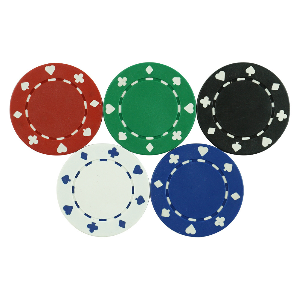 500 pp plastic poker chips with silver aluminum case set include 2 sets poker cards and 1 white dealer Game set