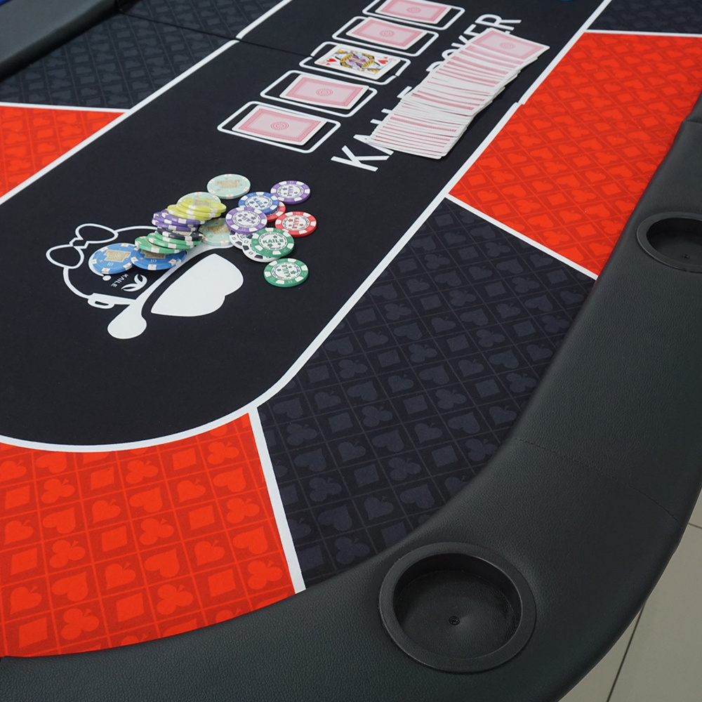 Professional 10 seat poker table casino quality poker gambling 1pc customized table 94 inch for gaming