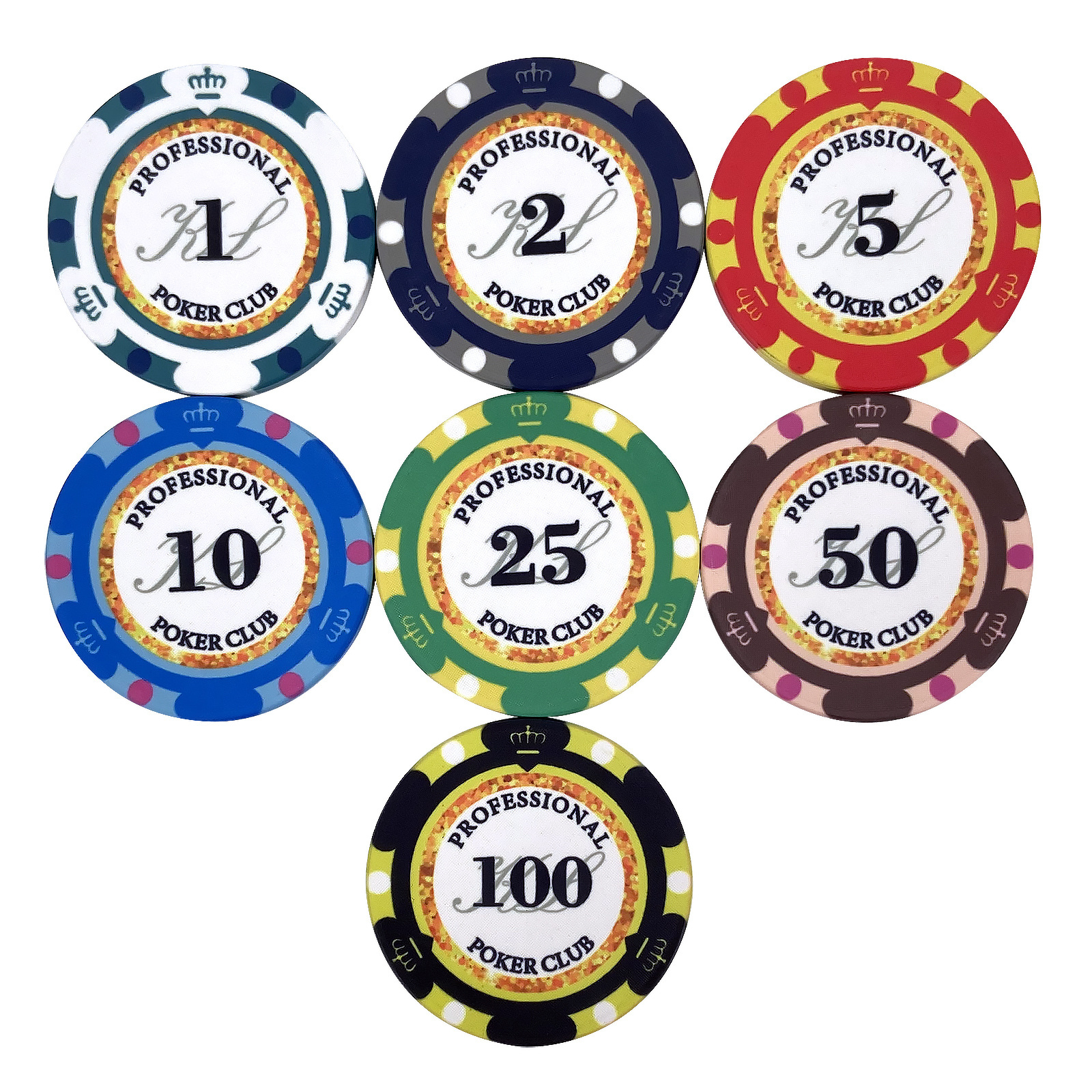 Custom 10g EPT poker Chips  39mm ceramic casino chips Wholesale poker Club Game Tokens