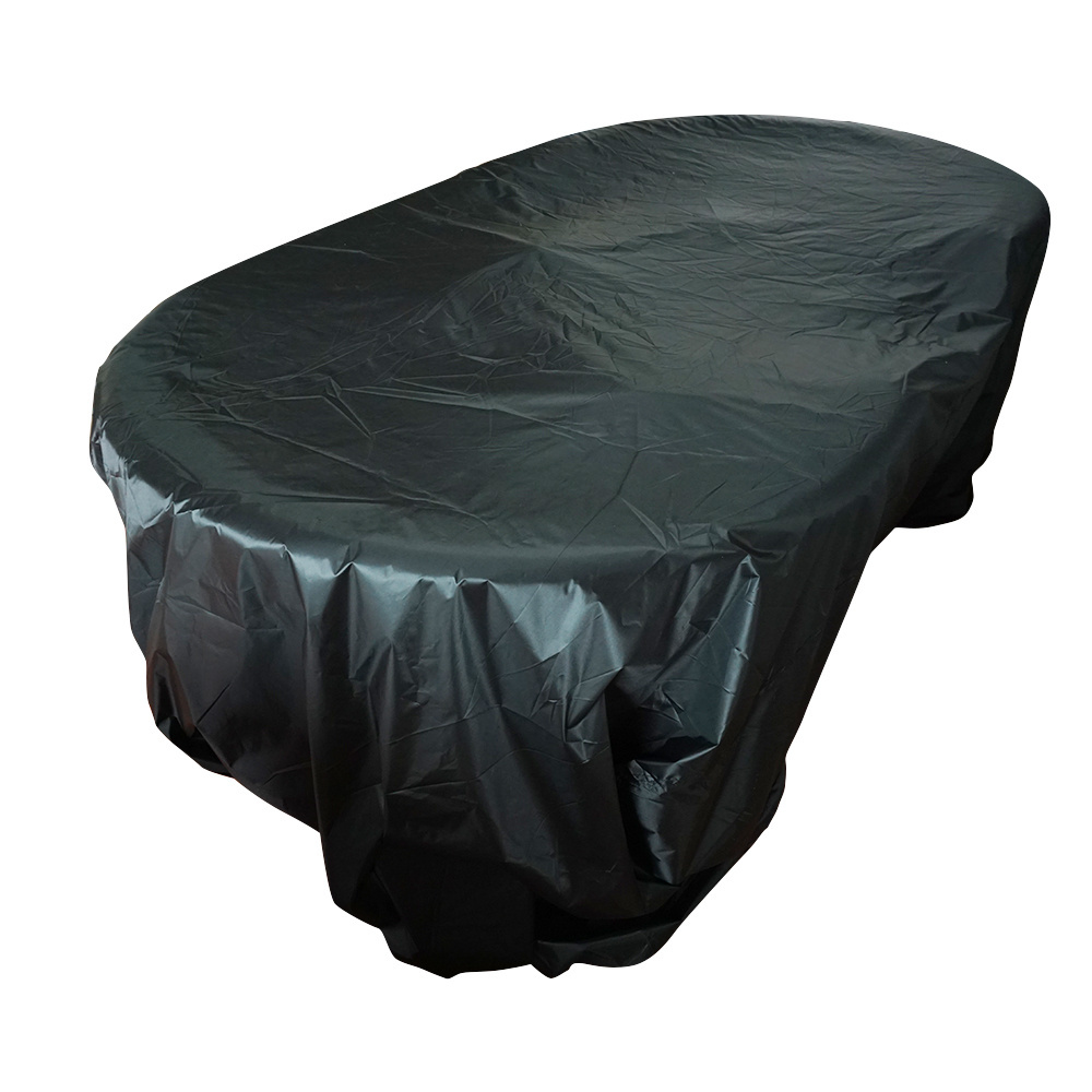 Wholesale 8FT 210D oxford cloth table cover with silver coated custom loge accept for casino poker tables or billiard table