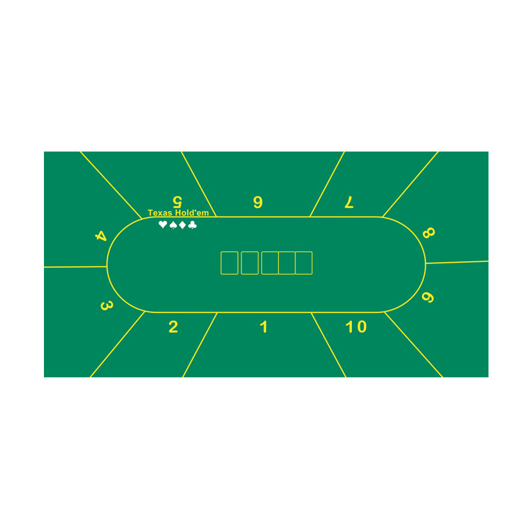 Wholesale oem rectangle 2.4/1.8/1.2m casino poker mat rubber foam table cloth 2mm thickness for playing casino game