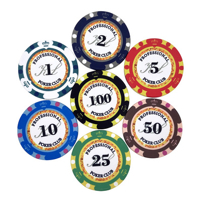 Custom 10g EPT poker Chips  39mm ceramic casino chips Wholesale poker Club Game Tokens