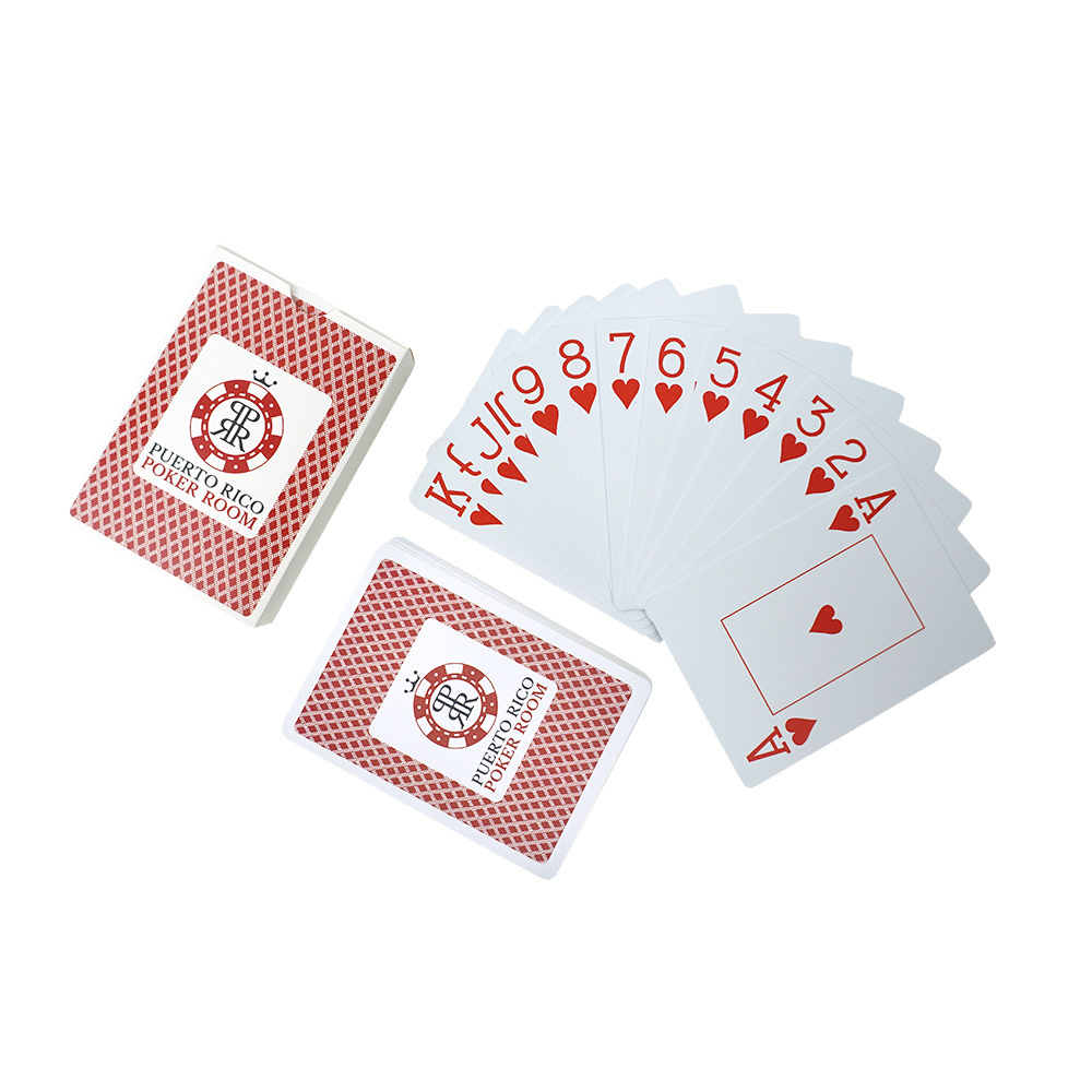 Wholesale Custom Waterproof Plastic Playing Poker Cards Casino High-end Wear Resistant Eco-friendly PVC Playing Cards