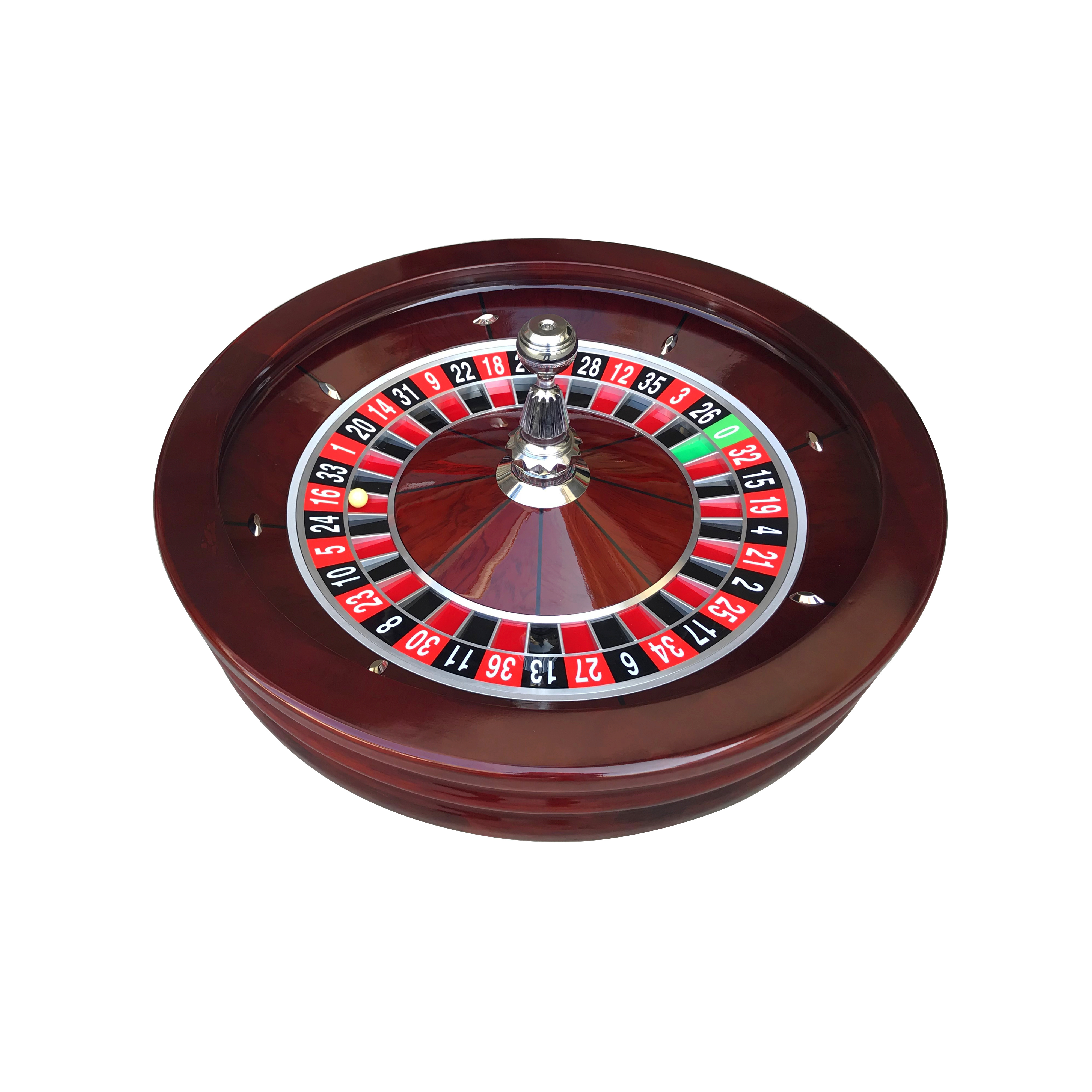 Casino accessories poker game table 32 inch roulette wheel high quality solid wood roulette wheel for casino games