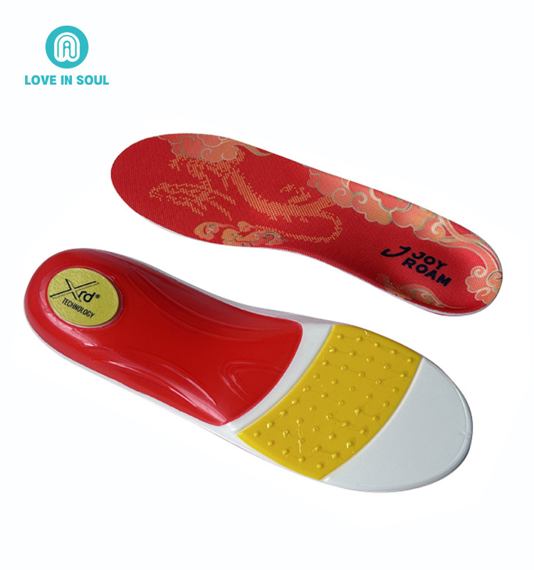 Poron Xrd Fitness Arch Support Heel Pain Relief Insoles for Shoes Sports  Shoes Accessories Insole for Men Women