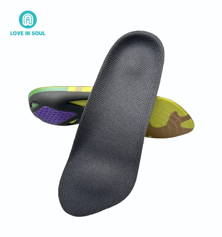 Insoles Manufacturer 3/4 Length Orthotics Insoles Foot Care Massage Shoe Insoles for Men and Women