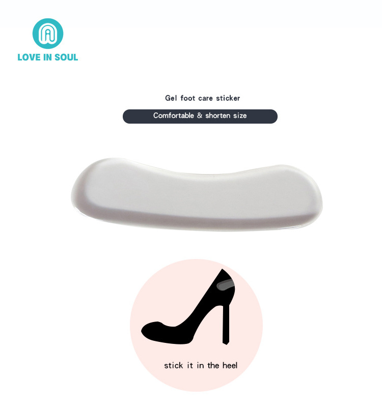 Soft Follow Stick Protection Heels Cushioning Pads Heel Cushion Insole Pad High Heel Liner for shoes