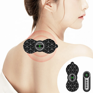 best seller ems mini body muscle relax sticker massage pads remote control wireless tens massager