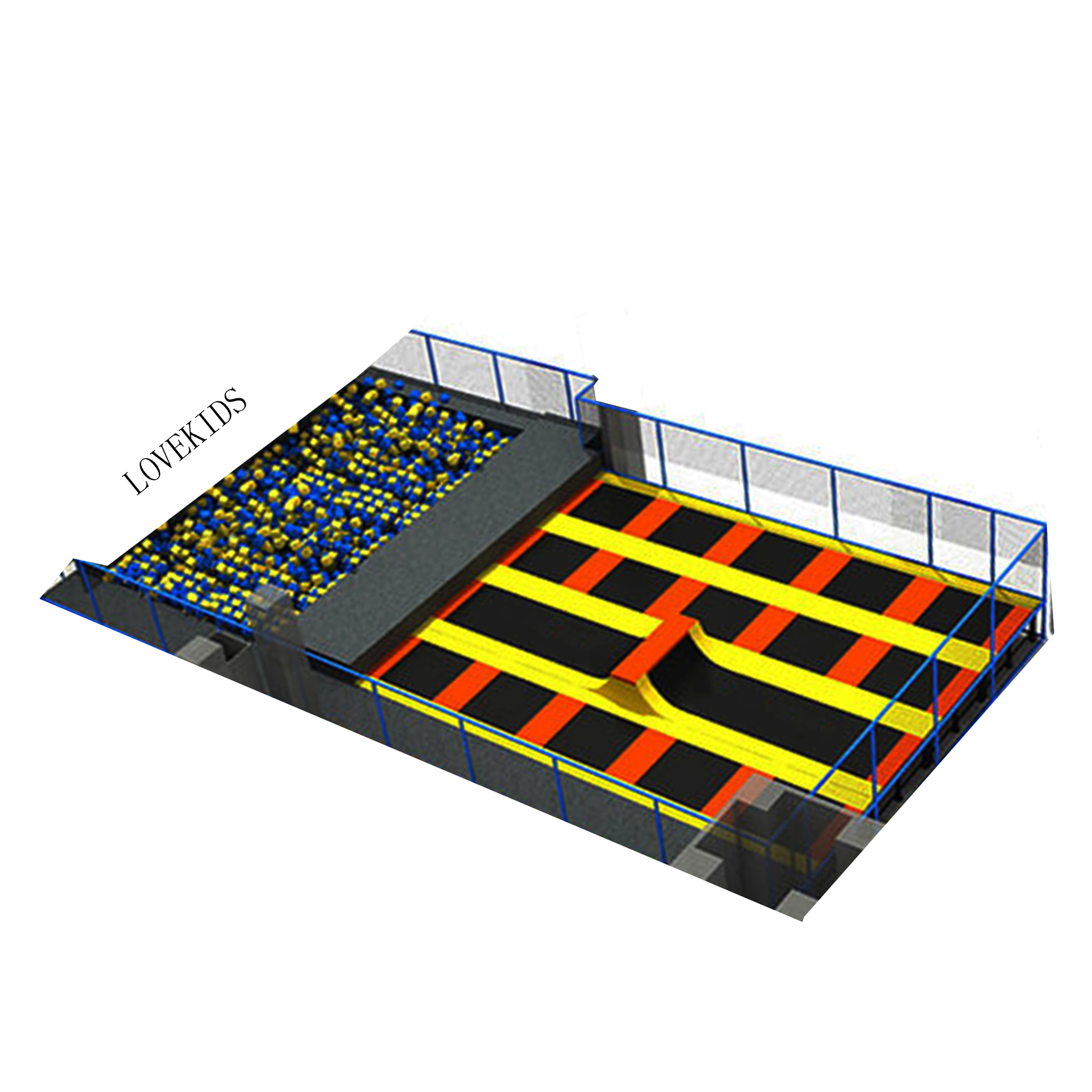 foam pit trampoline parks indoor equipment