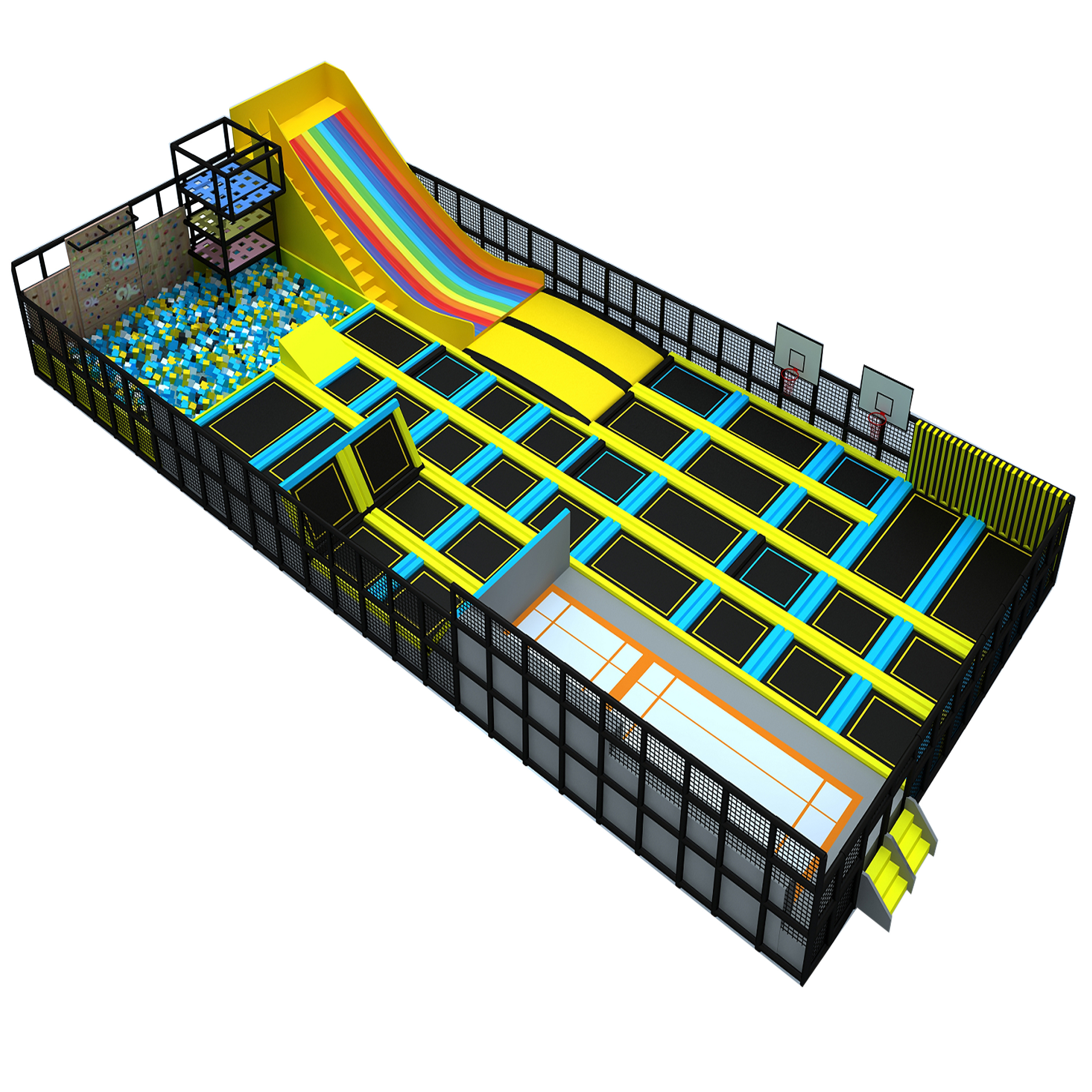 indoor playground equipment trampoline park big equipment