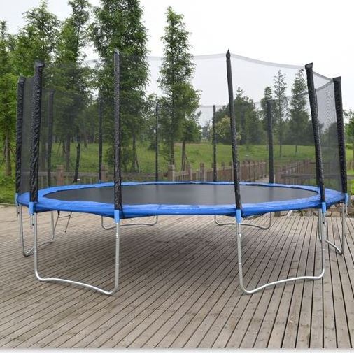 16ft good quality adults jumping trampoline with safety net for outdoor and indoor trampoline