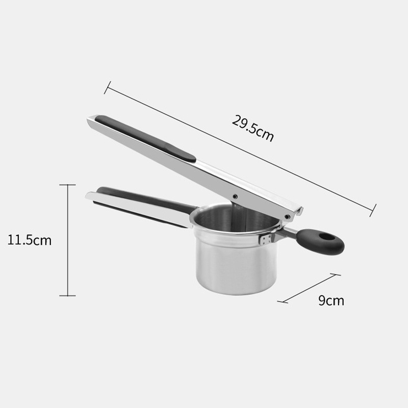 NISEVEN Hot Selling Manual Juicer Stainless Steel Potato Masher Mashers Thickened Potato Press Fruit Juicer