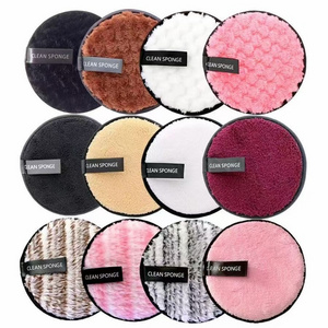 Reusable Microfiber makeup remover pads Private Label Custom Packing Easy Remove washable facial makeup remover