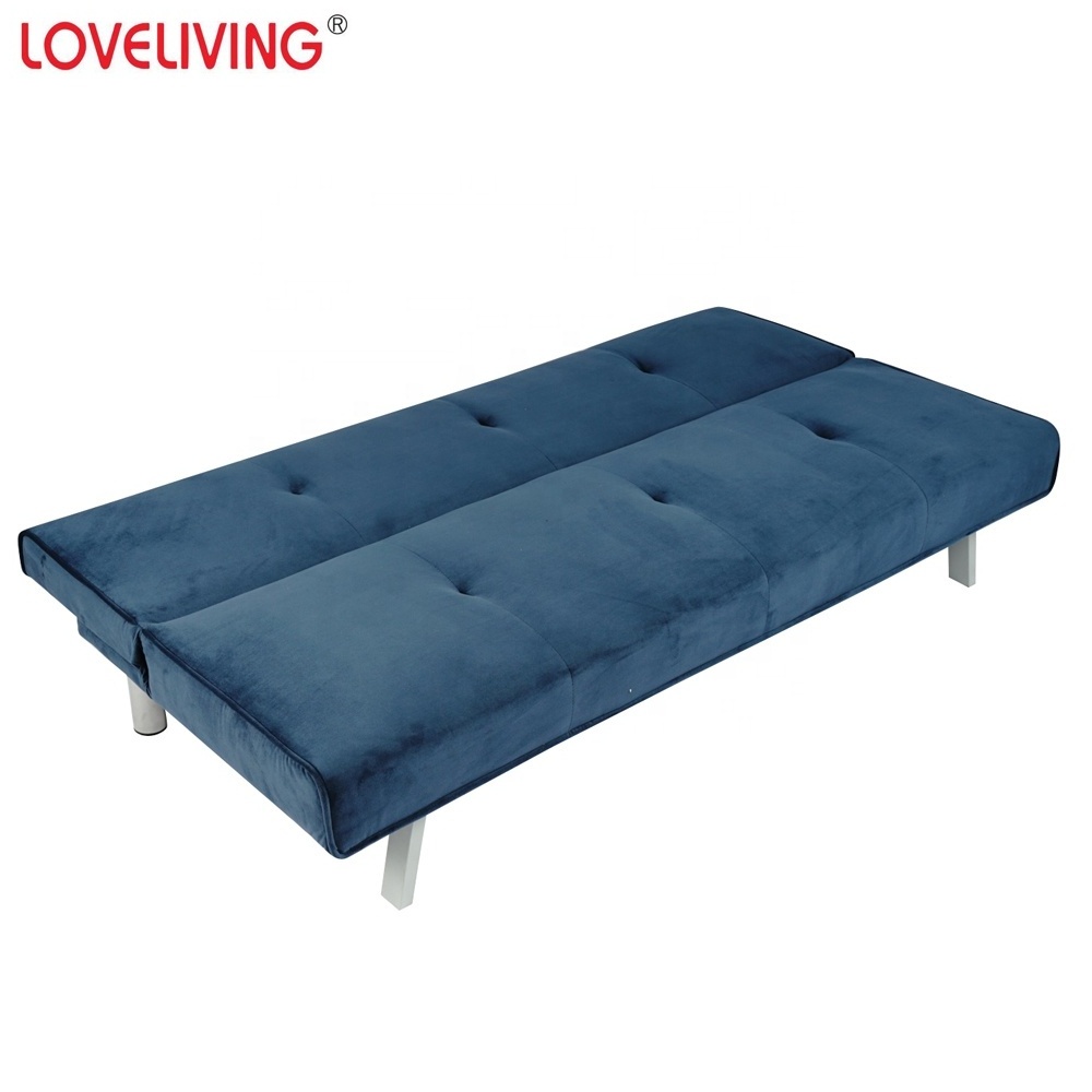 Living Room Modern Sofas Folding Sofa Bed Italian Cama with Metal Legs Living Room Furniture,three Seat Wooden