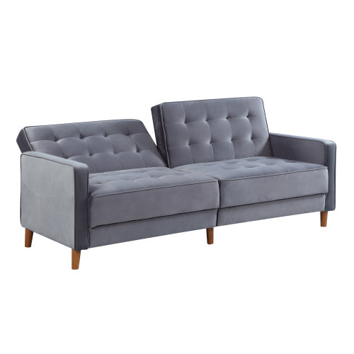 Nisco Living Room Furniture Convertible Sofa Tufted Split-Back Futon Sofa bed