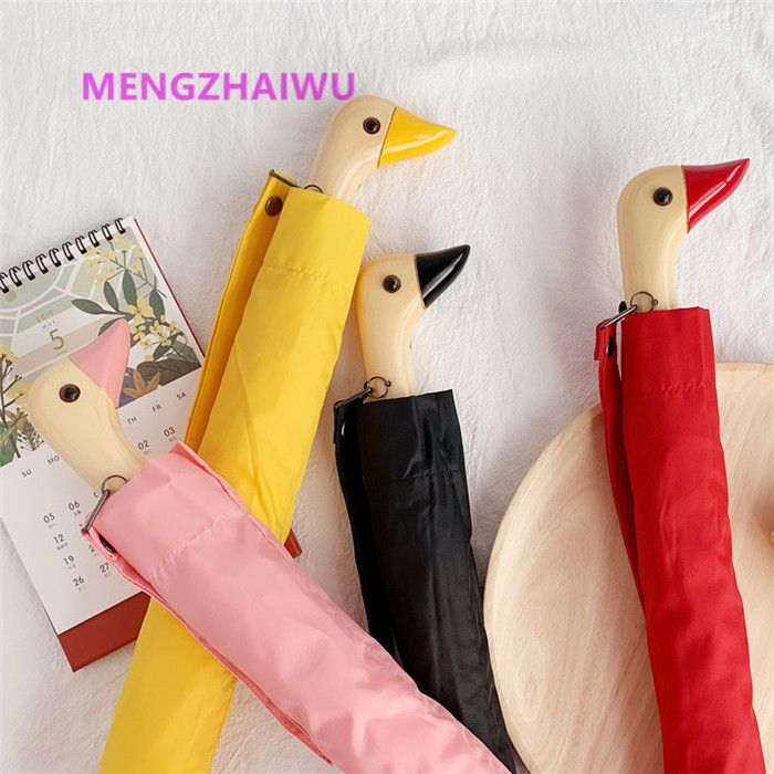 New innovative new design sandel daily use products Cute duck head beak high quality kids umbrella mens folding umbrella