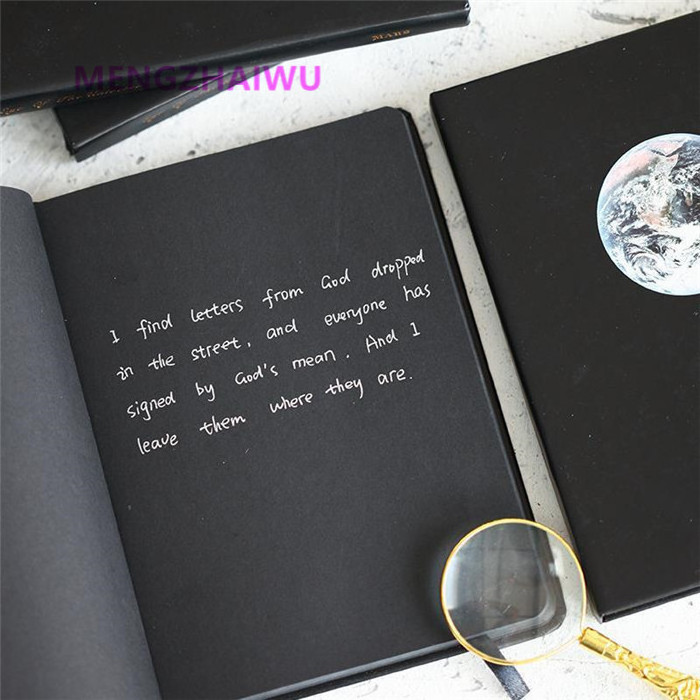 Canada online store stationery manufactures supplier Planet Graffiti Black paper planner notebook wholesale boys diary journal