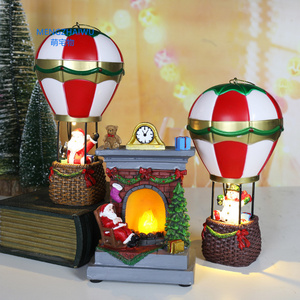 Home decoration modern best idea for gift items on christmas Micro landscape fireplace night light christmas ornaments