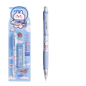 School stationery set for children gift cartoon mechanical pencil 0.5mm sweet girls plastic cute korean mechanical pencils