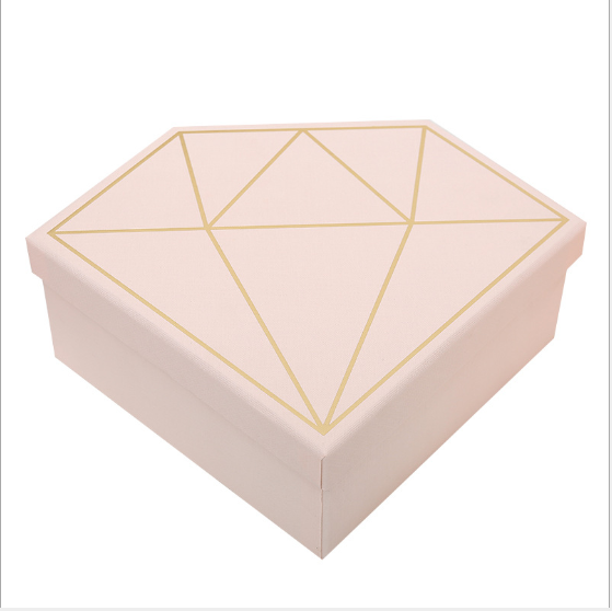 Tiktok  Christmas Gift Diamond Shape Box  Wedding Jewelry Bridesmaid Lip Gloss Boxes Packaging Christmas Decoration Gift Box