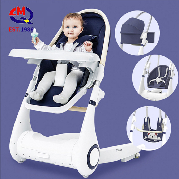 New Design Portable 4 In 1 Smooth Rocking Seat Back Recline Napping Baby Rocker Chair Baby Stroller