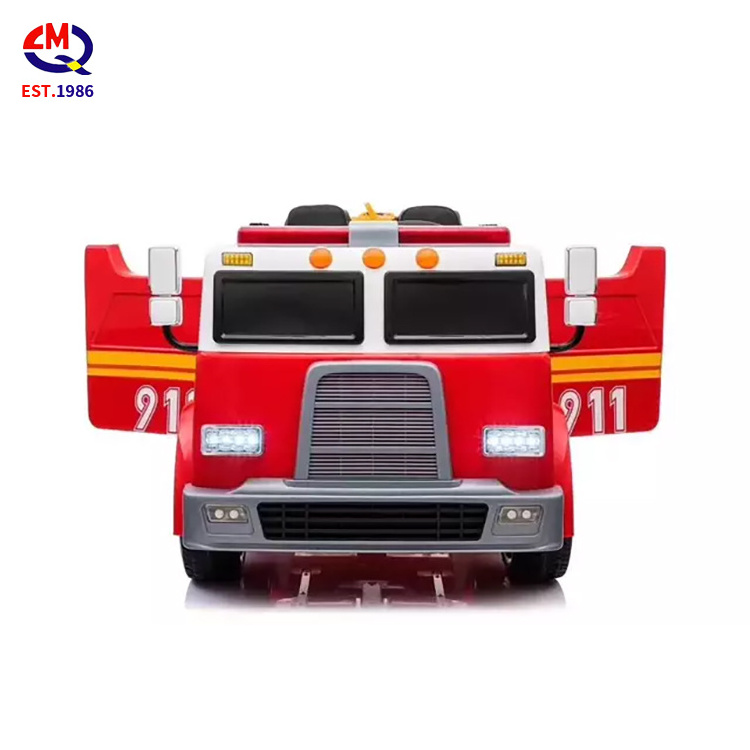 Kids Electric Fire Truck 12 Volt For Baby Remote Ride-On Cars