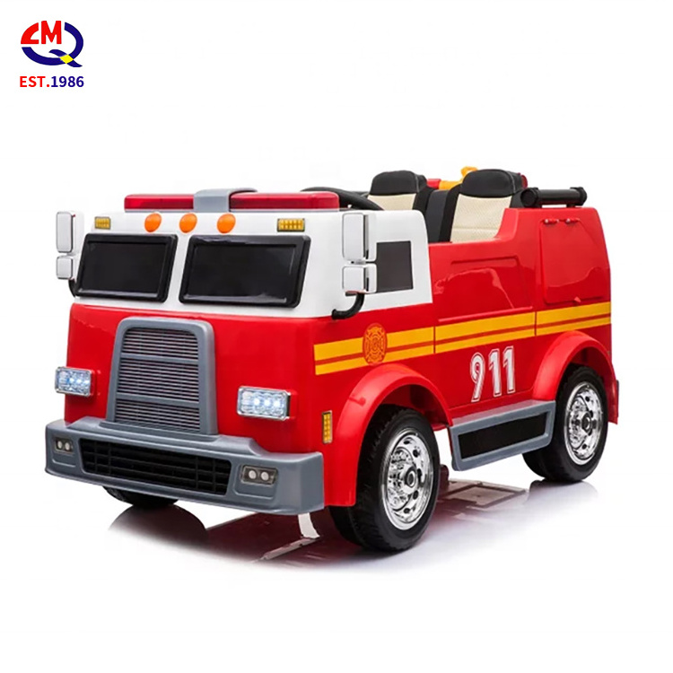 Kids Electric Fire Truck 12 Volt For Baby Remote Ride-On Cars