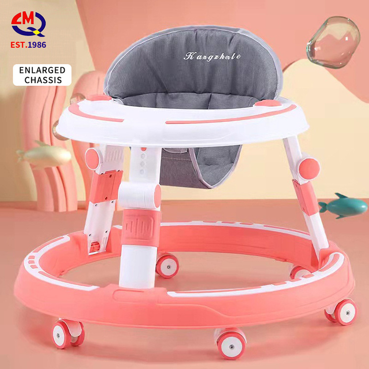 2022 Children Adjustable Foldable Push Baby Bouncer Wheels Jumper Activity Toys Baby Walker with Wheels and Music