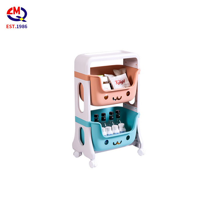 Children Bedroom Furniture Cartoon Style Plastic Toy Shelf Kids Cabinet Box For Sale Children Toys Storage Corner Bookcases