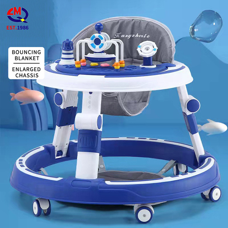 Baby walker foot car foldable toddler learning to drive baby walker dining chair car