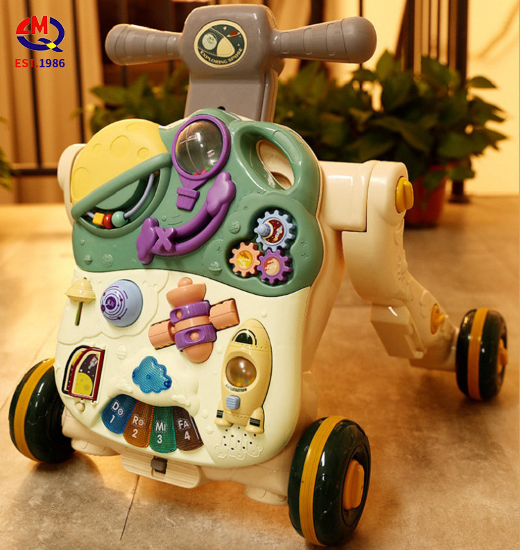 Baby walker multi-function hand push baby walker four-in-one anti-o-leg game toy car