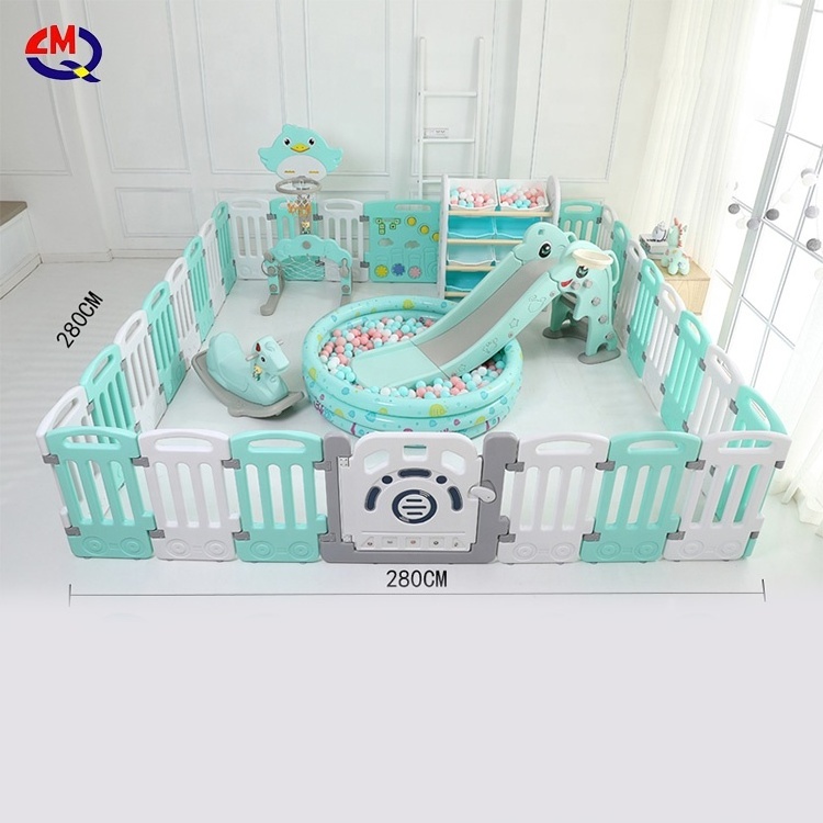 hot sale multifunctional new design safety kids plastic indoor playard fence baby playpen