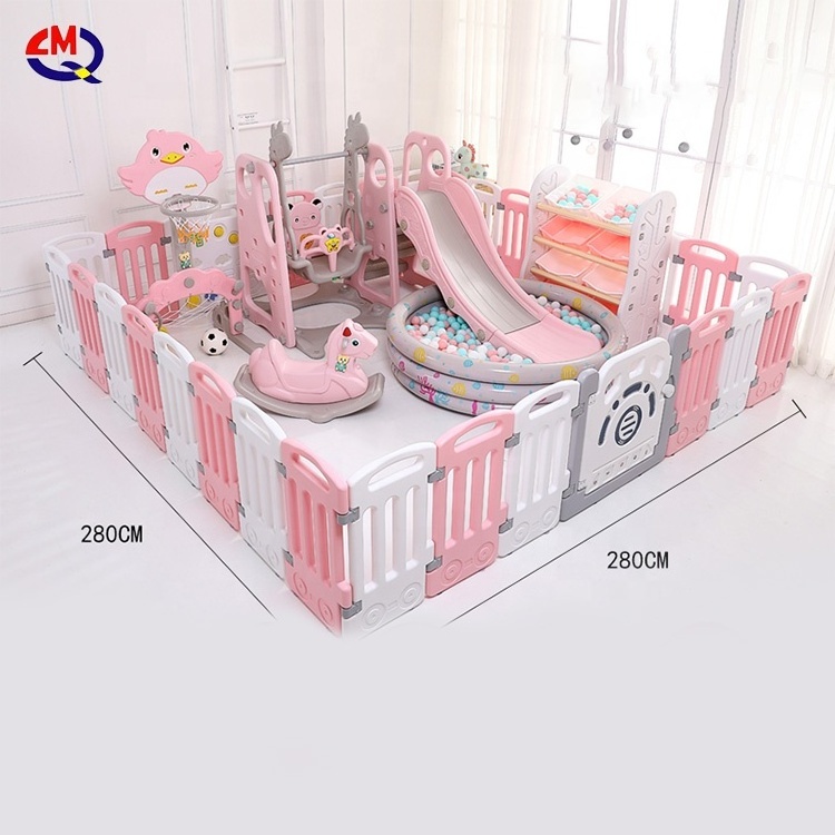 hot sale multifunctional new design safety kids plastic indoor playard fence baby playpen