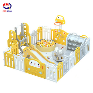 High Quality Customizable Baby Safety Fence Children Portable Car Latest Play Yard Large Playyard Plastic Indoor Kids Playpen