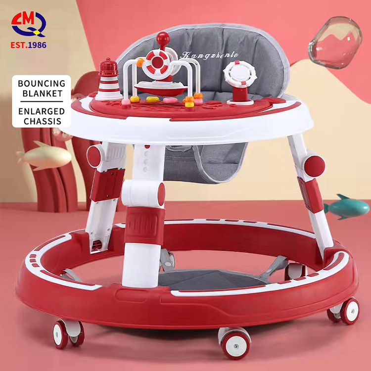 Baby walker foot car foldable toddler learning to drive baby walker dining chair car