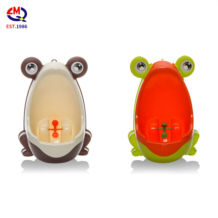 Kids Portable Toilet Urinal Baby Potties Potty Training Plastic Cartoon Cute Frog Baby Training Boys Standing Urine Toilet