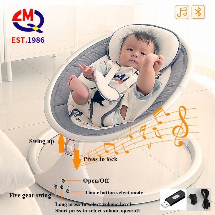 Most new design Infant bed kids electric rocking chair new smart swing bed  baby electric cradle crib