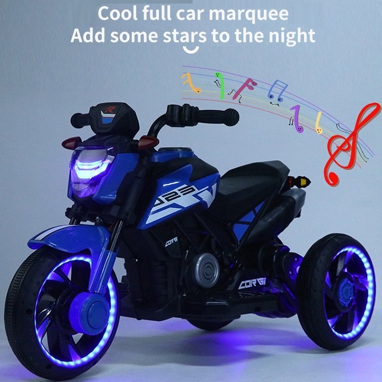 6v 12v 24v Child 6 Years Ride On Car Three Wheel Pedal Motorcycle Kid Motorcycle Toy Cars For Kids To Drive