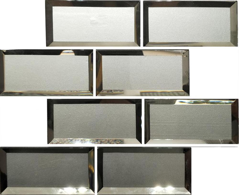 2019 Coverings 48*98 Crystal Beveled Glass Mirror Mosaic Interlocking Tile For Wall Backsplash Bathroom