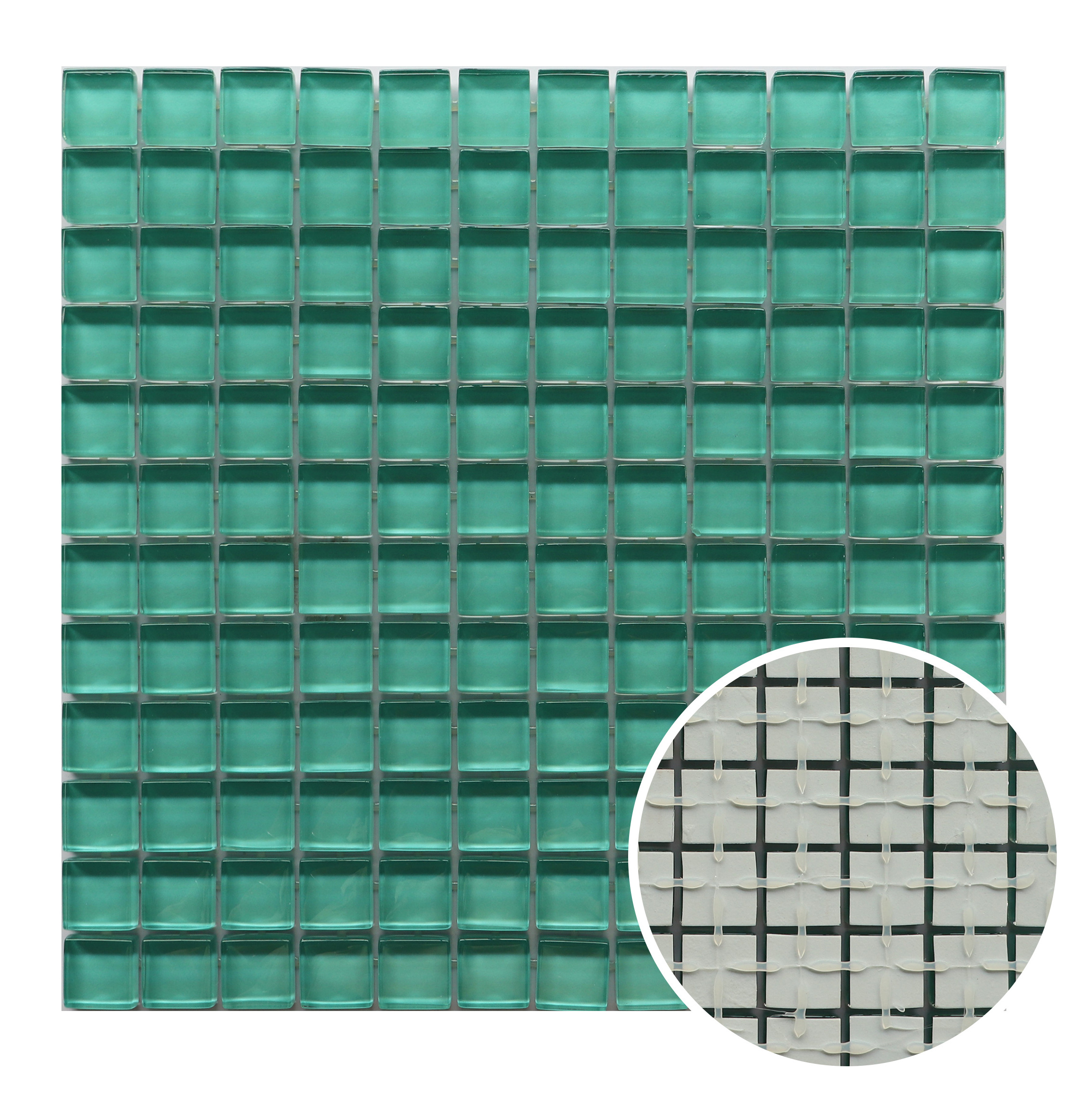 Silicone Stick Glass Tiles Dot Mounted Mosaic For Wall And Floor