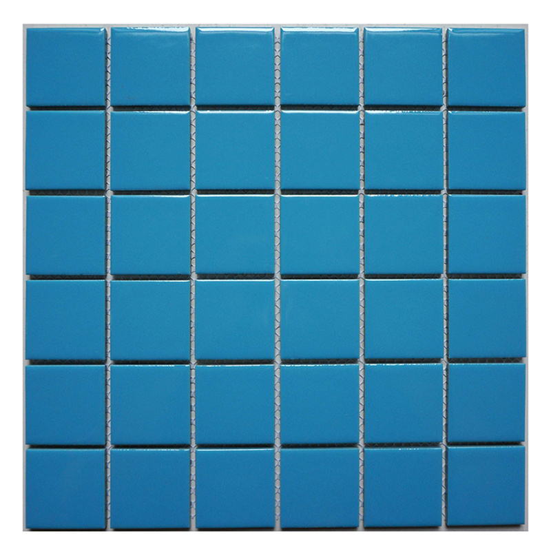 Glaze 48X48 Square Blue Swimming Pool Porcelain Mosaic Tile