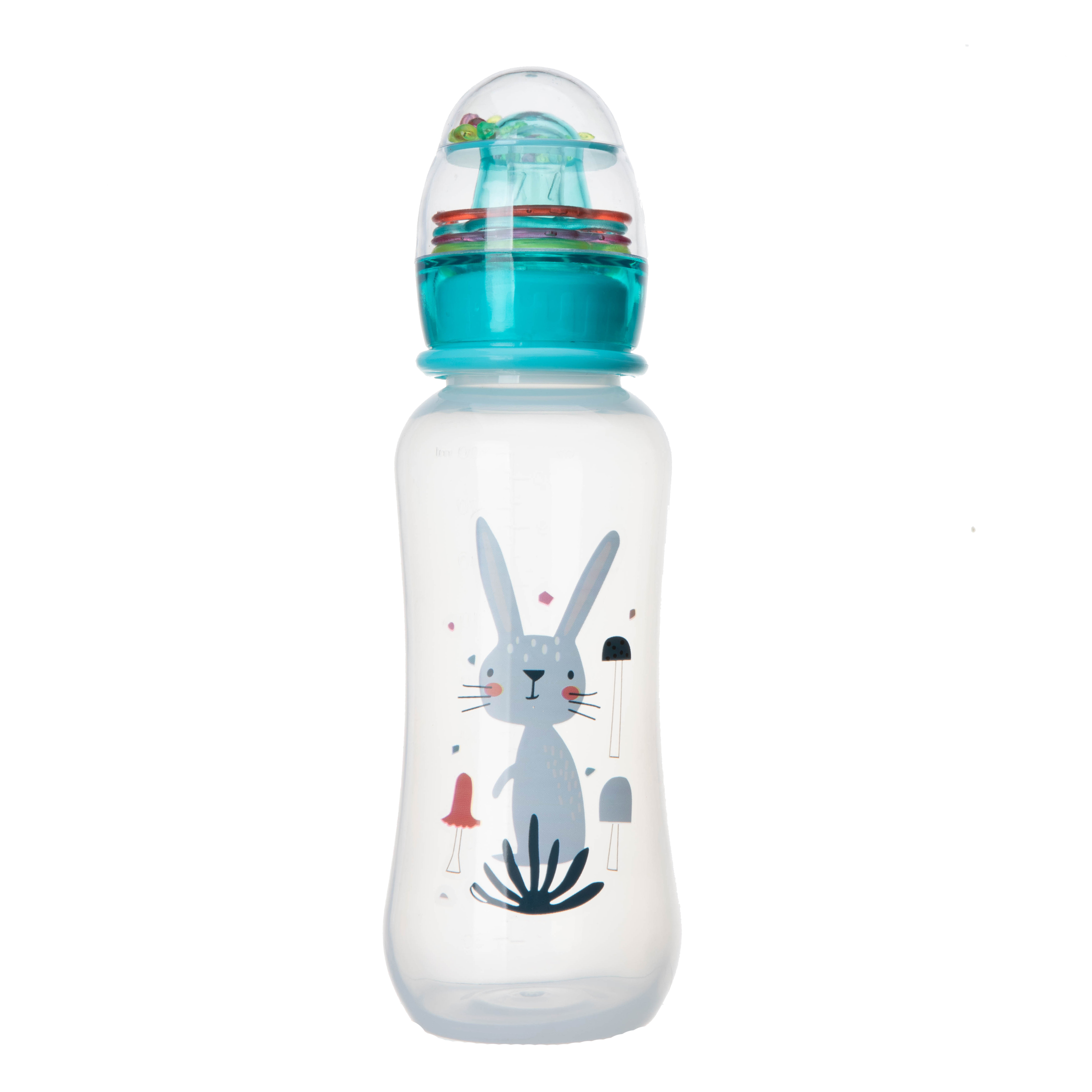 Hot Selling Products 10 OZ BPA Free Baby Feeding Bottles with Rattle baby feeding bottle