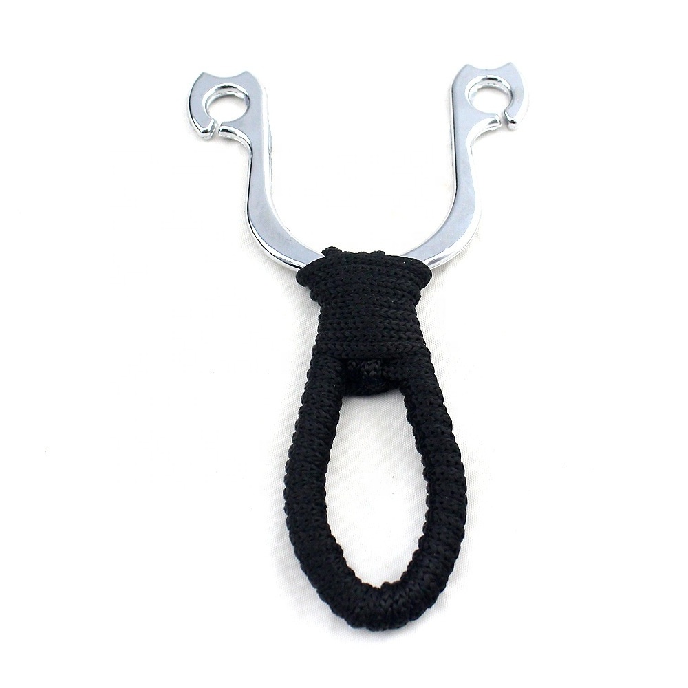 Outdoor hunting supplies Slingshot stainless steel handle strong tension slingshot rubber band