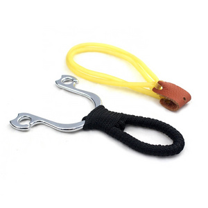 Outdoor hunting supplies Slingshot stainless steel handle strong tension slingshot rubber band