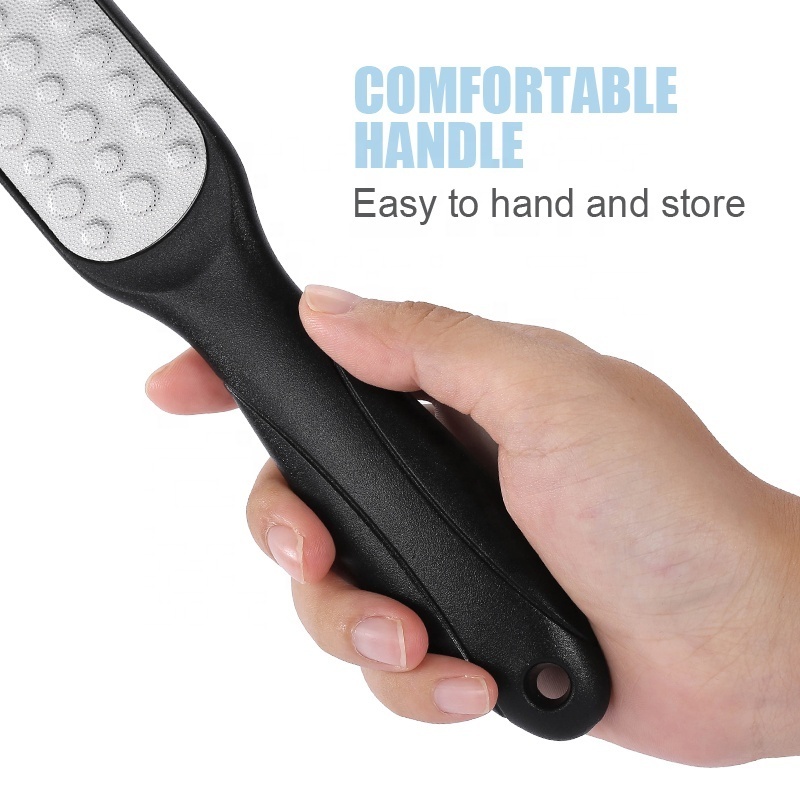 Best-selling double-sided plastic handle pedicure foot file callus remover for feet