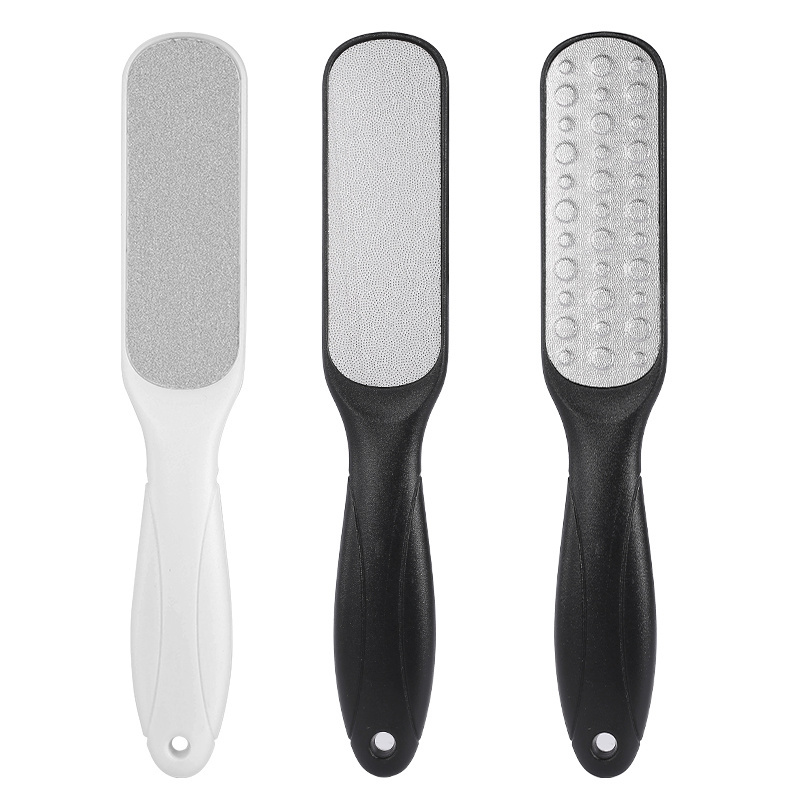 Best-selling double-sided plastic handle pedicure foot file callus remover for feet