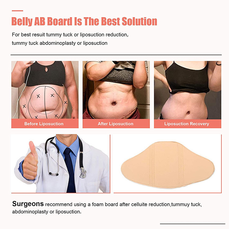 Ladies Abdominal Compression Board 360 Liposuction Foam Ab Post Surgery Flattening Postpartum Waist Cincher For Women