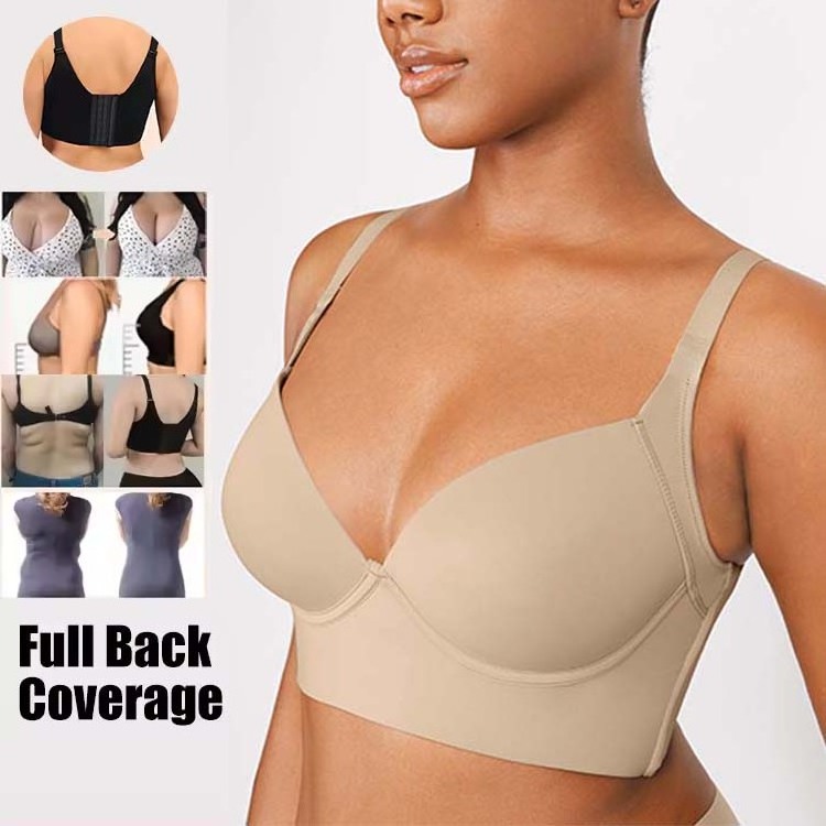 Wholesale New Design Seamless Wireless Push Up Bra Shapewear Hides Back Fat Women Plus Size Body Shapewear Bra For Women