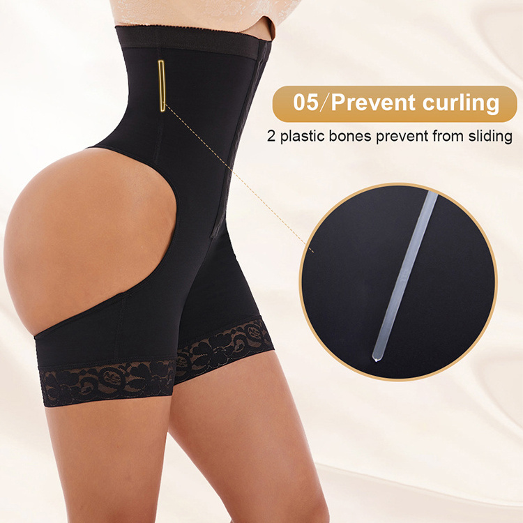 HEXIN Sexy Butt Lifter Control Panties Seamless High Waist Tummy Control Enhance Hip Shaper Butt Lifter Shapewear For Women