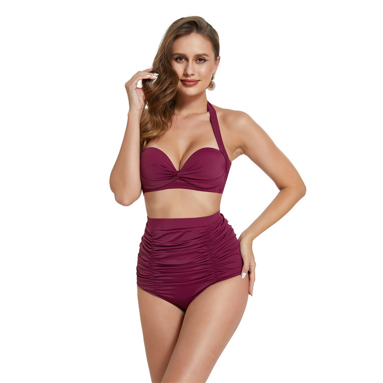 Wholesale Beachwear 2022 Two Piece Swimsuit Custom Swimsuit Bikinis Swimwear Plus Size Swim Suits For Ladies